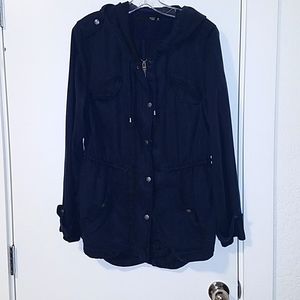 Max jeans tencel jacket in navy blue.
